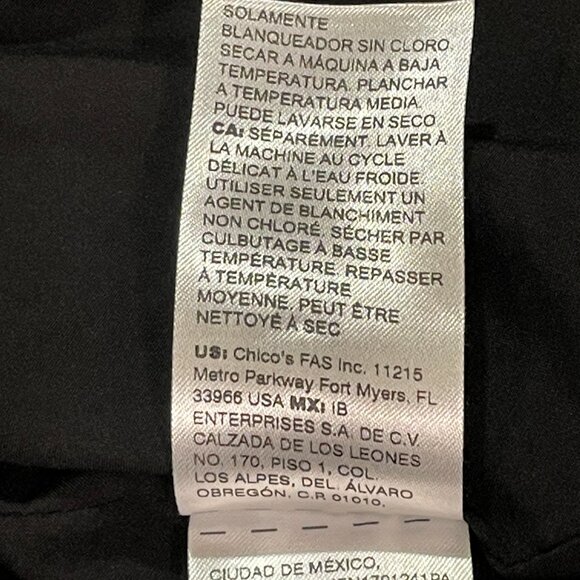 CHICO'S (NEW) Tapestry/Brocade Floral Long Line Blazer, Blk/Turq/Rust - 4/20-22 - Picture 9 of 10